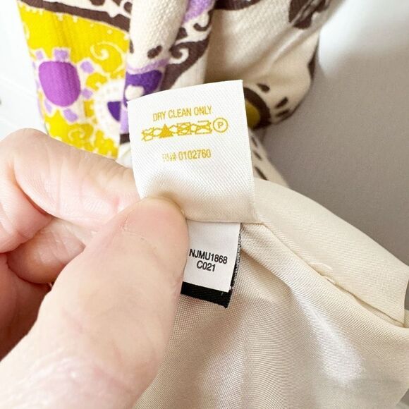 Kate Spade Keiran Dress Hydrangea Moroccan Paisley Cotton Sheath Women’s Size 2 - Picture 12 of 16